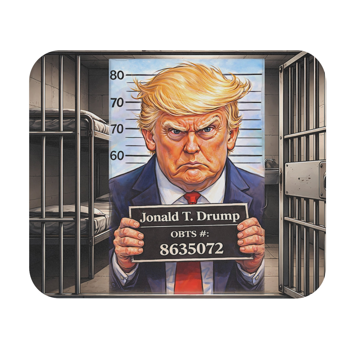 The Booking Board - Political Satire Mouse Pad