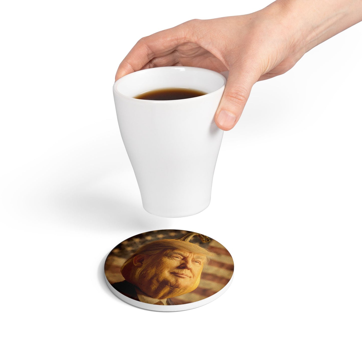 Pumpkident Ceramic Coaster – Bold Protection for Your Table