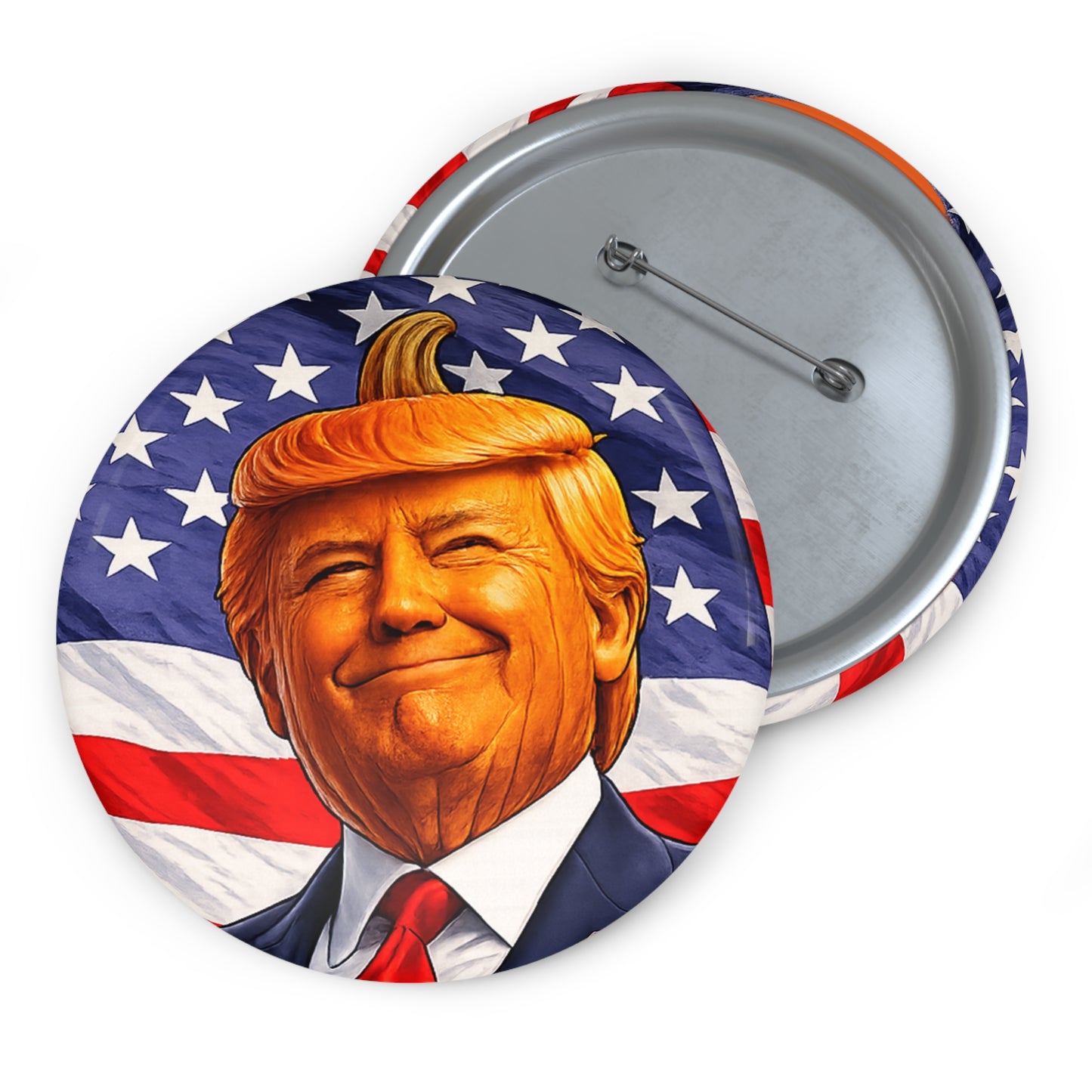 Orange Man Pin Button - Small button, Big attitude!