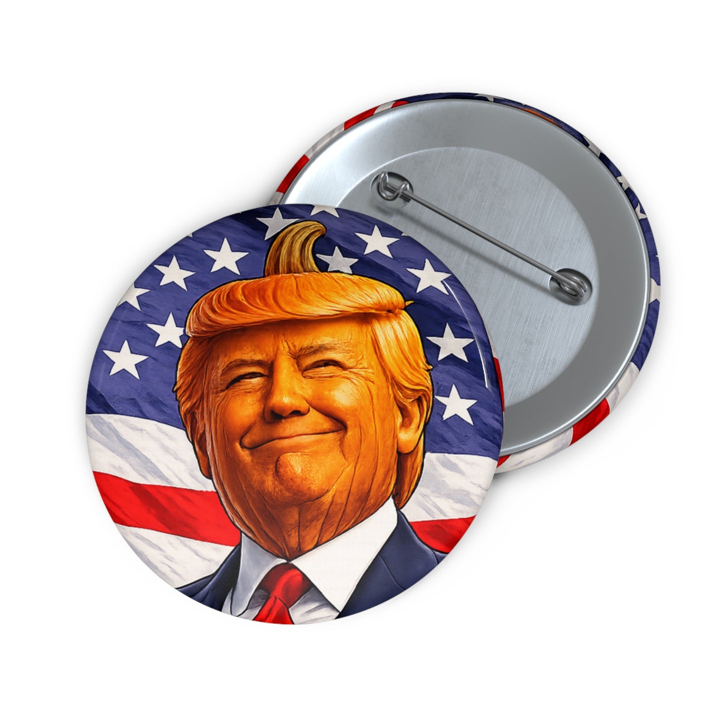 Orange Man Pin Button - Small button, Big attitude!