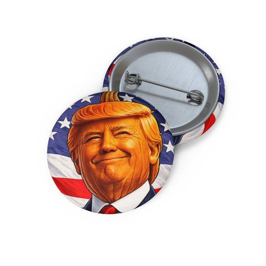 Orange Man Pin Button - Small button, Big attitude!